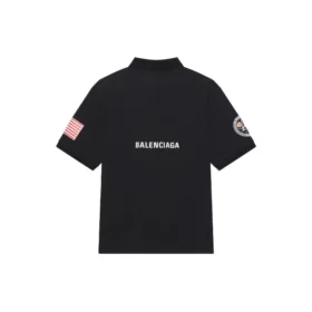 Polos en coton imprimé « Space » Balenciaga x NASA FW21 pour homme, noir 662493TKVG11070 Polos en coton imprimé « Space » Balenciaga x NASA FW21 pour homme, noir 662493TKVG11070