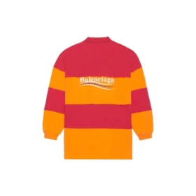 Polos à manches longues découpés « Framboise orange fluo » 657073TKVA56667