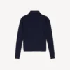 Polos à manches longues en maille pour homme, bleu marine Polos à manches longues en maille pour homme, bleu marine