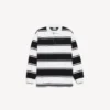 Polos à manches longues pour homme noir/blanc Polos à manches longues pour homme noir/blanc