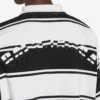 Polos à manches longues pour homme noir/blanc Polos à manches longues pour homme noir/blanc