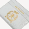 Porte-carte de passeport pour homme, couleur argent