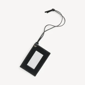 Porte-cartes « City » avec breloque et miroir pour femme, noir