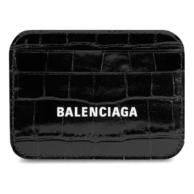Porte-cartes en cuir gaufré croco « Noir Blanc » 5938121LRR39660