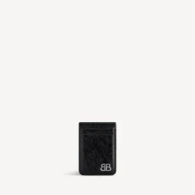 Porte-cartes magnétique Monaco pour homme  en noir