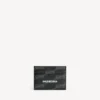Porte-cartes Signature en toile enduite BB Monogram noire