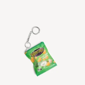 Porte-clés avec breloque « Chips » en vert