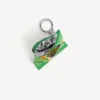 Porte-clés avec breloque « Chips » en vert
