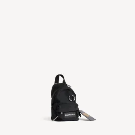 Porte-clés/breloque Balenciaga pour homme « i pubg i pubgm explorer micro backpack » en noir