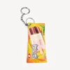 Porte-clés/breloque pour homme en forme de pochette à friandises, couleur jaune