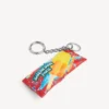 Porte-clés/breloque pour homme en forme de pochette à snacks, couleur rouge Porte-clés/breloque pour homme en forme de pochette à snacks, couleur rouge
