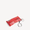 Porte-clés/breloque pour homme en forme de pochette à snacks, couleur rouge Porte-clés/breloque pour homme en forme de pochette à snacks, couleur rouge