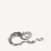 Porte-clés Neverlost pour homme, finition argent antique
