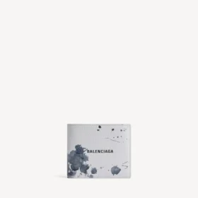Porte-monnaie carré plié pour homme, gris clair