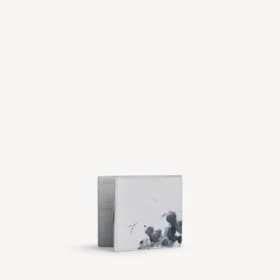 Porte-monnaie carré plié pour homme, gris clair