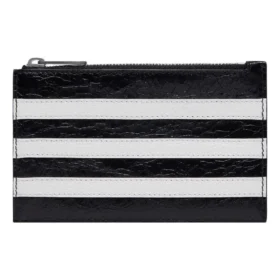 Porte-monnaie et porte-cartes long Balenciaga x adidas « Black » 721896210M61091