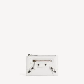 Porte-monnaie et porte-cartes long « City » pour femme, blanc optique