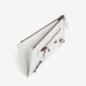 Porte-monnaie et porte-cartes long « City » pour femme, blanc optique