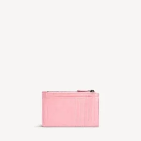Porte-monnaie et porte-cartes long « City » pour femme, rose vintage