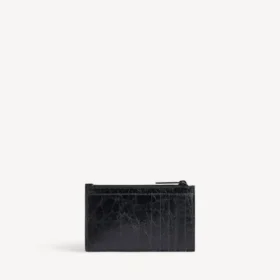 Porte-monnaie et porte-cartes long Monaco pour homme, noir
