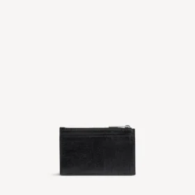 Porte-monnaie et porte-cartes long Monaco pour homme, noir