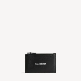 Porte-monnaie et porte-cartes long pour homme, noir
