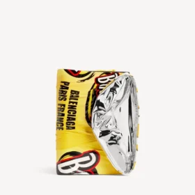 Porte-passeport Chips pour homme, couleur jaune