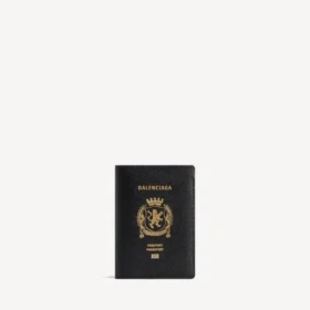 Porte-passeport pour homme, noir