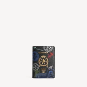 Porte-passeport pour homme noir/multicolore