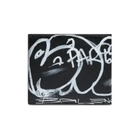 Portefeuille carré plié Graffiti « Noir Blanc » 594549210LH1090