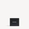 Portefeuille carré plié pour homme, noir/blanc