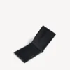 Portefeuille carré plié pour homme, noir/blanc
