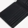 Portefeuille carré plié pour homme, noir/blanc