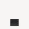 Portefeuille carré pliant pour homme en cuir gaufré Monogram, noir Portefeuille carré pliant pour homme en cuir gaufré Monogram, noir