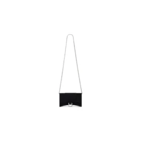 Portefeuille en jersey velours Hourglass avec chaîne « Noir » 6560502AAPT1000