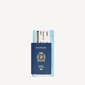 Portefeuille long pour homme « Passport » avec 1 ticket, bleu passeport