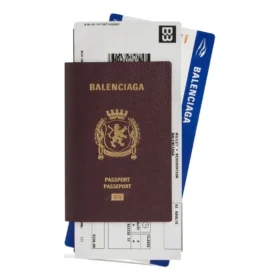 Portefeuille long pour passeport et 2 billets « Rouge foncé » 7877772AA3R6027