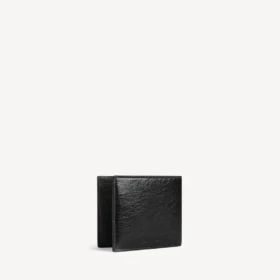 Portefeuille plié carré « City » pour homme, noir