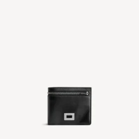 Portefeuille plié carré Rodeo pour homme, noir
