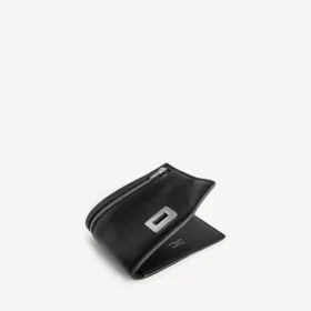 Portefeuille plié carré Rodeo pour homme, noir