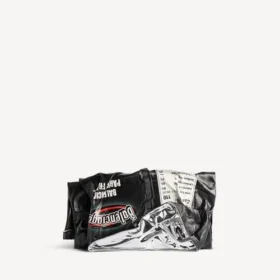 Portefeuille pochette Chips noir