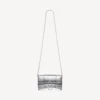 Portefeuille pour femme en forme d’Hourglass avec chaîne, couleur argent Portefeuille pour femme en forme d’Hourglass avec chaîne, couleur argent