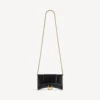 Portefeuille pour femme en forme d’Hourglass avec chaîne, noir Portefeuille pour femme en forme d’Hourglass avec chaîne, noir