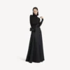 Portefeuille pour femme en forme d’Hourglass avec chaîne, noir Portefeuille pour femme en forme d’Hourglass avec chaîne, noir