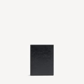 Portefeuille vertical à deux volets Monaco pour homme, noir