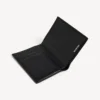 Portefeuille vertical à deux volets pour homme en toile enduite BB Monogram, noir/gris