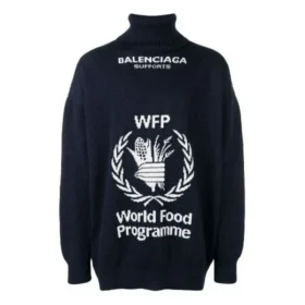Pull Balenciaga x Programme alimentaire mondial « Navy White » 542703T15074177