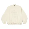 Pull « Beige » avec logo SS24 et partition musicale 699212TMVO69069