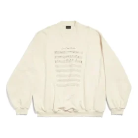 Pull « Beige » avec logo SS24 et partition musicale 699212TMVO69069