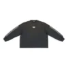Pull à col rond avec broderie BB sur la manche « Washed Black White » 699191TMVG79034